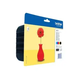 Pack de 4 cartouches d'encre - Noir / Cyan / Magenta / Jaune - sous blister - Brother photo du produit