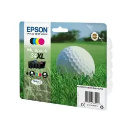 Pack de 4 cartouches d'encre 34XL - Noir / Cyan / Magenta / Jaune - sous blister - Epson photo du produit