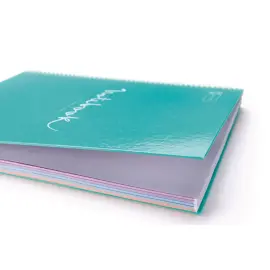 Notebook Emotions Rigide A4 Quadri. 5x5mm 80feuil. Ciel photo du produit