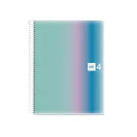 Notebook Aurora Souple A4 Ligné 7mm 120feuil. 4coul. Santorini photo du produit