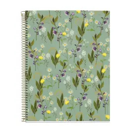 Notebook Lifestyle Rigide A4 Lign&eacute; 7mm 120feuil. 4coul. Green photo du produit