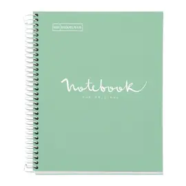 Notebook Emotions Rigide A5 Quadri. 5x5mm 80feuil. Menthe photo du produit