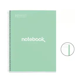 Notebook Emotions Rigide A5 Pointill&eacute; 80feuil. Menthe photo du produit
