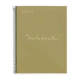 Notebook Eco Emotions Recycl&eacute; A4 Quadri. 5x5mm 80feuil. Vert photo du produit