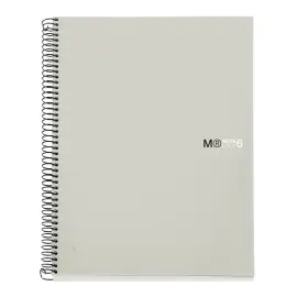 Notebook The Original Souple A4 Lign&eacute; 7mm 150feuil. 6coul. Gris photo du produit
