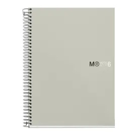Notebook The Original Souple A5 Lign&eacute; 7mm 150feuil. 6coul. Gris photo du produit