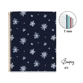 Notebook Lifestyle Rigide A4 Lign&eacute; 7mm 120feuil. 4coul. Sparkles photo du produit