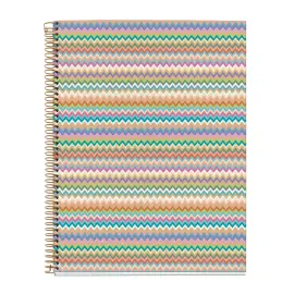 Notebook Lifestyle Rigide A4 Ligné 7mm 120feuil. 4coul. Zigzag photo du produit