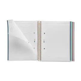 Notebook Lifestyle Rigide A5 Lign&eacute; 7mm 120feuil. 4coul. Thoughts photo du produit