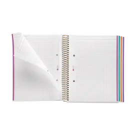 Notebook Lifestyle Rigide A5 Quadri. 5x5mm 120feuil. 4coul. Zigzag photo du produit