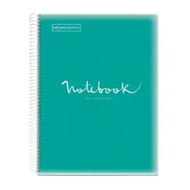 Notebook Emotions Souple A4 Quadri. 5x5mm 80feuil. Turquoise photo du produit