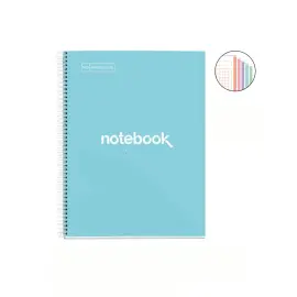 Notebook Emotions Rigide A4 Quadri. 5x5mm 120feuil. 5coul. Ciel photo du produit
