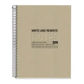 Notebook Eco Design Recycl&eacute; A5 Lign&eacute; 7mm 120feuil. 4coul. Kraft photo du produit