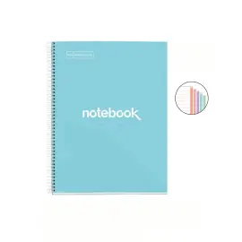 Notebook Emotions Rigide A4 Lign&eacute; 7mm 120feuil. 5coul. Ciel photo du produit