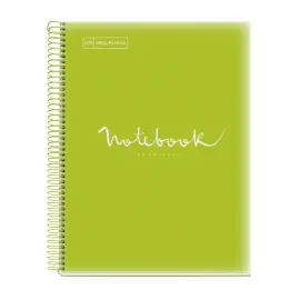 Notebook Emotions Souple A4 Ligné 7mm 120feuil.  5coul. Lime photo du produit