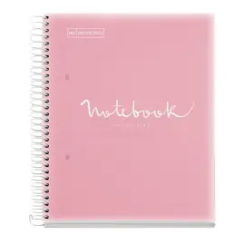 Notebook Emotions Souple A5 Quadri. 5x5mm 160feuil. 8coul. Rose photo du produit