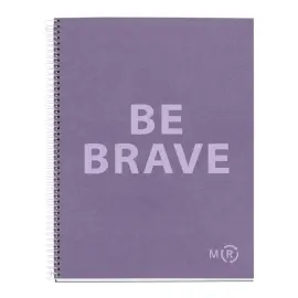 Notebook Be Eco Recycl&eacute; A4 Quadri. 5x5mm 80feuil. Am&eacute;thyste photo du produit