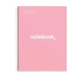 Notebook Emotions Rigide A4 Ligné 7mm 80feuil. Rose photo du produit