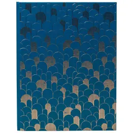 Livre d'or 100p 27x22cm Neo Deco Bleu photo du produit