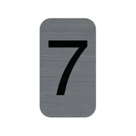 Plaque adhesive chiffre 7 photo du produit