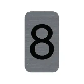 Plaque adhesive chiffre 8 photo du produit