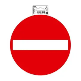 Panneau Sens interdit PVC 20 cm photo du produit