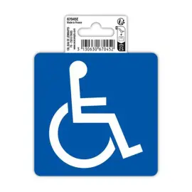 Panneau Reserve handicapes PVC 10x10cm photo du produit
