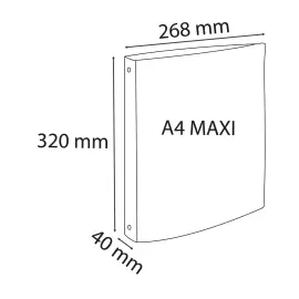 Classeur 2an 30mm PP A4 SKANDI coul.as photo du produit