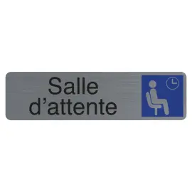 Plaque  adhesive Salle d'attente FR photo du produit