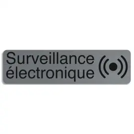 Plaque Surveillance electronique FR photo du produit