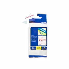 Brother TZE262 ruban 36mm Rouge / Blanc photo du produit