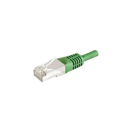 DEXLAN Cordon RJ45 categorie 6A F/UTP vert - 0,15 m photo du produit