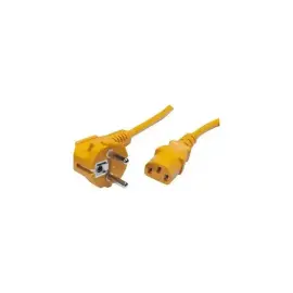 Cordon d alimentation PC CEE7 / C13 orange - 0,6 m photo du produit