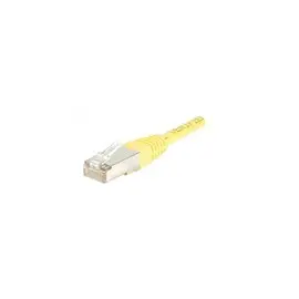 Cordon RJ45 categorie 5e F/UTP jaune - 0,5 m photo du produit