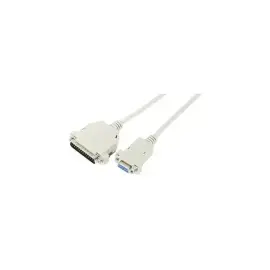 Cordon serie Null Modem DB9F a DB25M - 1,80m photo du produit