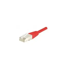 Cordon RJ45 categorie 5e F/UTP rouge - 0,5 m photo du produit