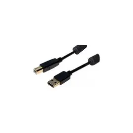Cordon USB 2.0 type A / B avec ferritesnoir - 2,0 m photo du produit