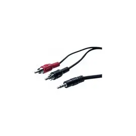 Cordon stereo Jack 3.5 mm vers 2 x RCAMnoir - 3 m photo du produit