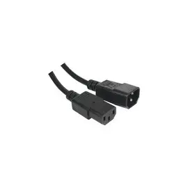 Rallonge d alimentation C14 / C13 noire- 0,6 m photo du produit