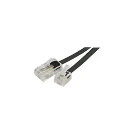 Cordon telephonique RJ11 / RJ45 noir - 3 m photo du produit