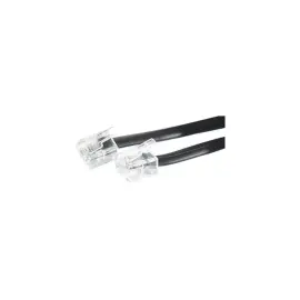 Cordon telephonique RJ11 / RJ11 noir - 5 m photo du produit