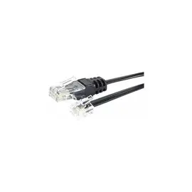 Cordon telephonique RJ11 / RJ45 noir - 2 m photo du produit