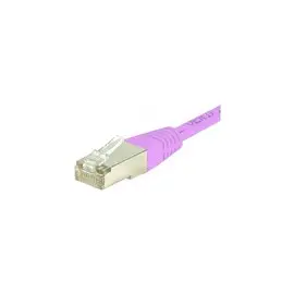Cordon RJ45 categorie 6 S/FTP rose - 2 m photo du produit