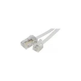 Cordon telephonique RJ11 / RJ45 blanc -3 m photo du produit