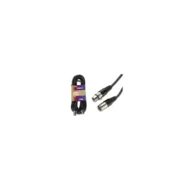 Rallonge xlr 3P male / femelle noir 10m photo du produit