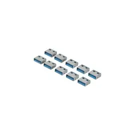 Lot de 10 bouchon-cadenas USB type A Codage bleu photo du produit