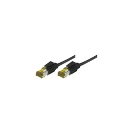 Cordon RJ45 sur cable categorie 7 S/FTPLSOH snagless noir - 10 m photo du produit