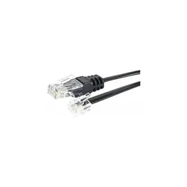 Cordon telephonique RJ11 / RJ45 noir - 10 m photo du produit