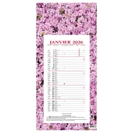 CAL BLOC MENSUEL 16X33,5 FR Fleurs p10 photo du produit