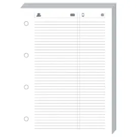 FEUILLES TELEPHONE T21 Blanc rech s/f photo du produit